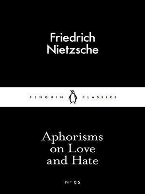 cover image of Aphorisms on Love and Hate